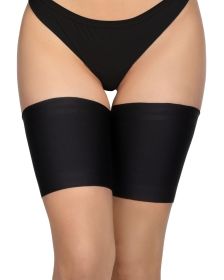 Women Elastic Thigh Bands Anti Chafing Small Size Nero Color Prevent Thigh Rubbing Satin Lined Protector Anti Slip Silicone Women Elastic Thigh Bands Anti Chafing Small Size Nero Color Prevent Thigh Rubbing Satin Lined Protector Anti Slip Silicone