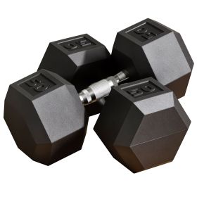 2 x 50lbs Hex Dumbbell Set of 2, Rubber Weights Exercise Fitness Dumbbell with Non-Slip Handles, Anti-roll, for Women or Men Home Gym Workout 2 x 50lbs Hex Dumbbell Set of 2, Rubber Weights Exercise Fitness Dumbbell with Non-Slip Handles, Anti-roll, for Women or Men Home Gym Workout